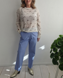 Studio Anneloes travelstof pantalon. Maat M. Lavendel.