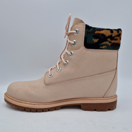 Timberland boots. Maat 40. Zachtroze/legerprint rib.