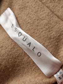 Esqualo double breased mantel. Maat 40, Camel.