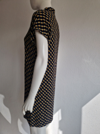 Nice Things zomerjurk. Maat 38, Donkerblauw/print.