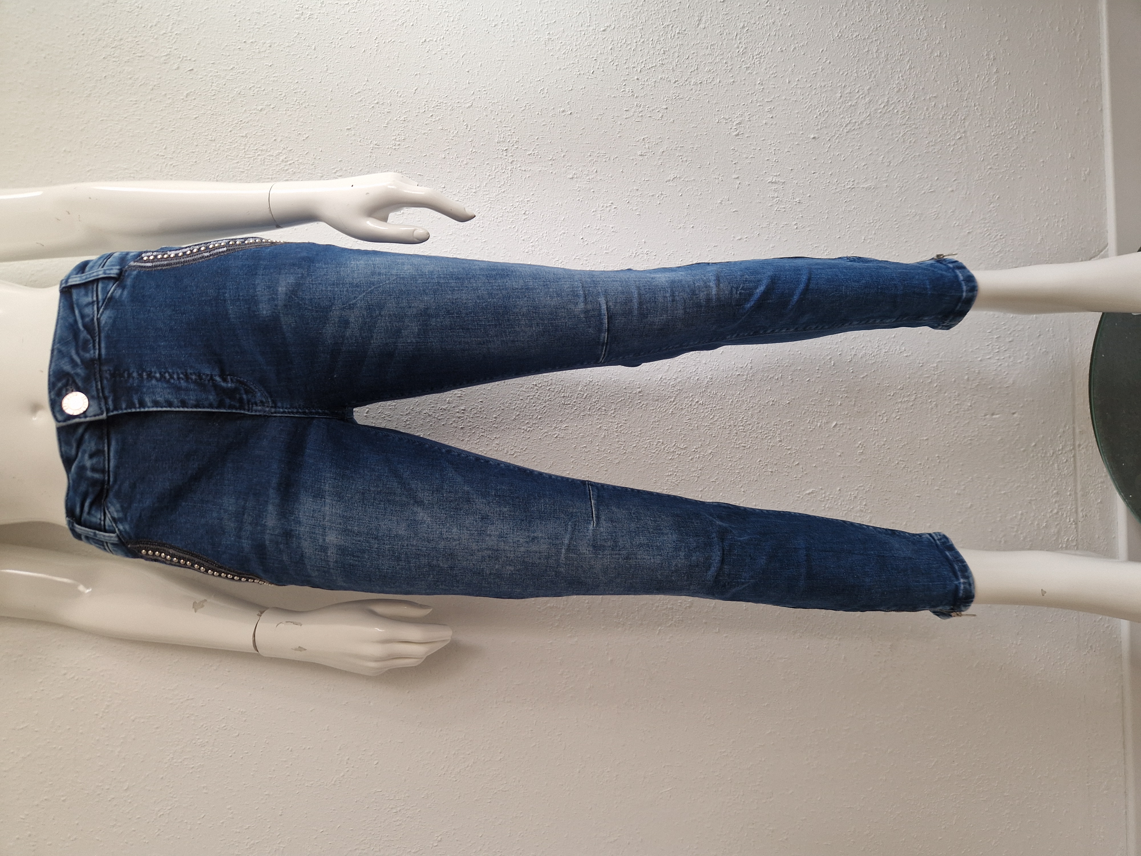 Mos Mosh cropped jeans. Maat 28, Blauw.