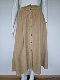 Rosso35 A-lijn rok. Maat 40, Corduroy/ Camel.