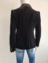 Kaylee Tankus velours blazer. Maat 38/40. Zwart