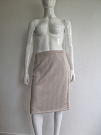 Mart Visser rok. Maat 42, Beige/visgraat