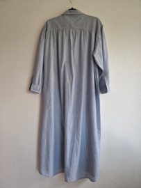 by-bar Pin Stripe Shirt Dress | Maat XL | Indi Grey |