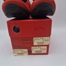 Arche ballerina's Ninaya. Maat 41, Rood/leer.