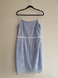 Steps kanten jurk met bolero. Maat 38/40. Lichtblauw