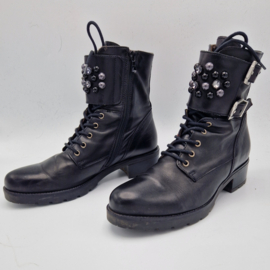 Nero Giardini veterboots. Maat 41, Zwart/leer.