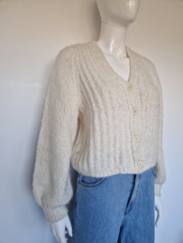 INTI handgebreid vest | Maat 38 | Crème | Alpaca |