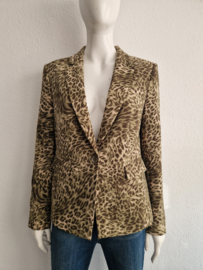 Marc Aurel blazer. Maat 42, Groen/dierenprint.