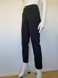 Levi's 501 cropped straight jeans.Mt. 28/28. Zwart.