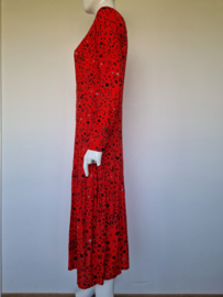 POM Amsterdam jurk. Maat 36/38, Rood/print.