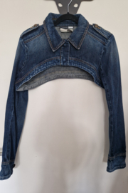 Sportmax Code denim mouwtje. Maat 42/44. Blauw.