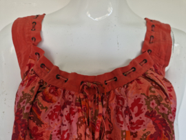Majé Paris top. 1 maat | Koraal/print |