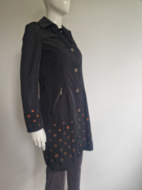 Sao Paulo trenchcoat. Maat 36, Zwart