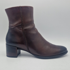 Ecco Shape 35 Block enkellaarsjes. Maat 39. Bruin.