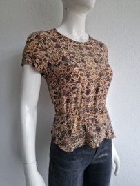 Isabel Marant top. Maat 1, Print/zijde.