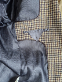 InWear blazer. Mt. 40, Bruin/pied de poule print.