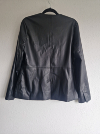 Someday blazer. Maat 38, Zwart/leer look