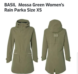 Basil Mosse bicycle rain parka. Maat M. Groen