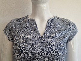 River Woods zomerjurk. Maat 40/42, Blauw/wit.