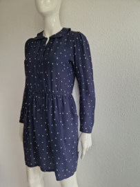 Sessun jurk Esther. Maat M. Donkerblauw/zijde.