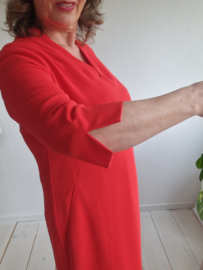 Comma jurk. Maat 36/38. Rood.