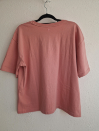 10DAYS oversized T-shirt. Maat XL. Oudroze.