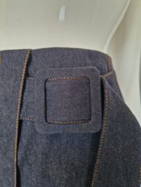 Natan denim designer rok. Maat 44, Donkerblauw.