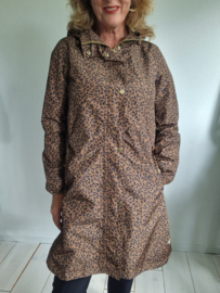 Joules regenjas. Maat 38, Bruin/luipaardprint.