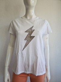 SET shirt. Maat 34/36, Wit/print.