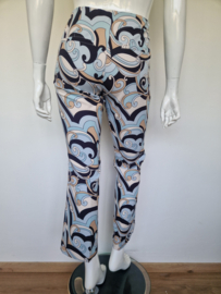 Cambio pantalon. Maat 40, Lichtblauw/print.