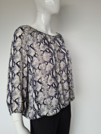 Repeat blouse top. Mt. 40. Dierenprint/ zijde.