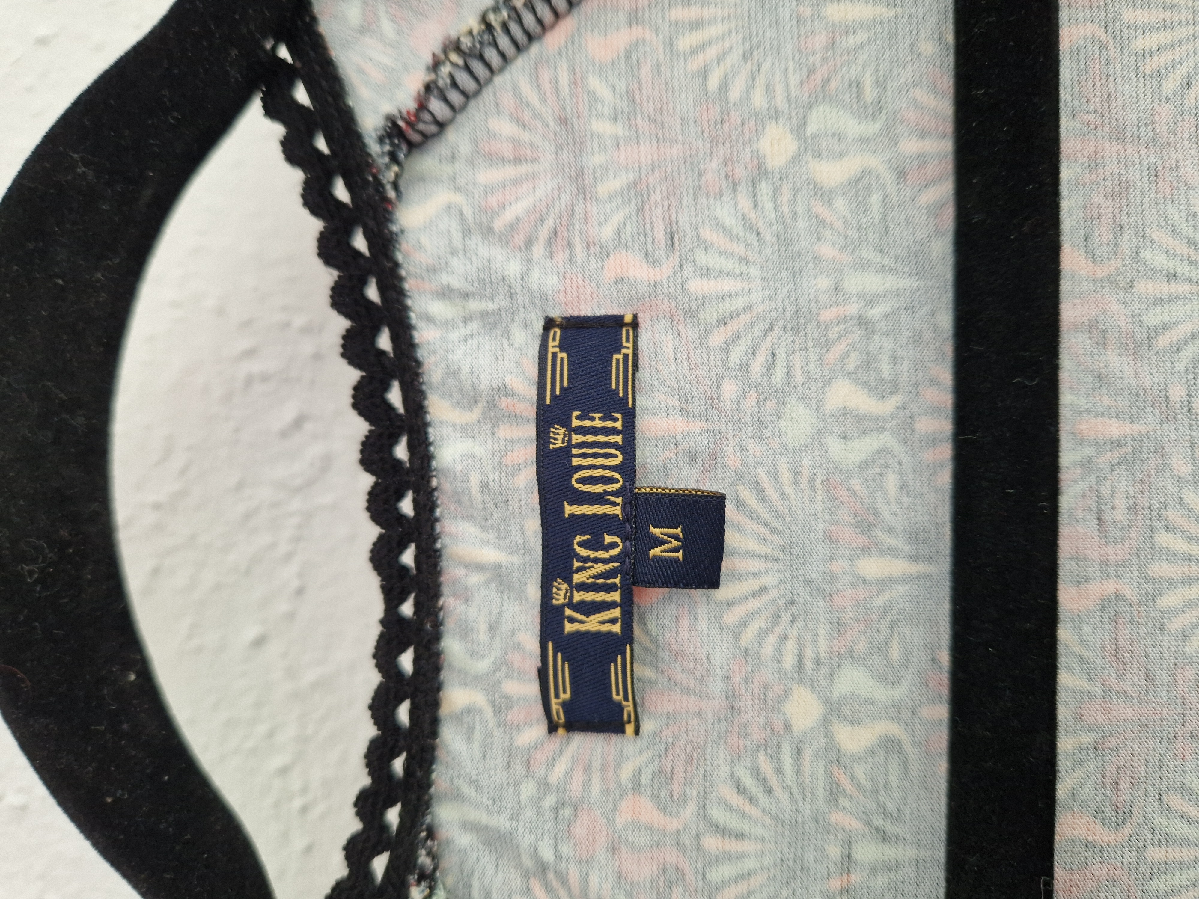 King Louie cross dress jurk. Maat M. Print.