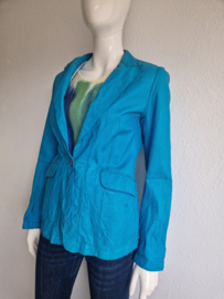 Mansharey Blazer. Maat 36/38. Turquoise.