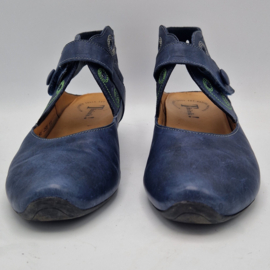Think! Aida pumps. Maat 39,5. Blauw/leer.