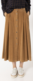 Rosso35  A-lijn rok. Maat 40, Corduroy/ Camel.