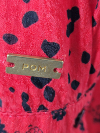 POM Amsterdam jurk. Maat 36/38, Rood/print.