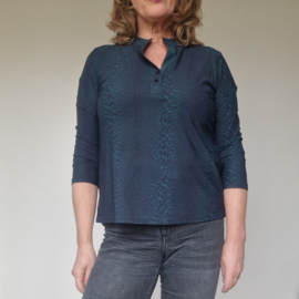 Studio Anneloes blouse. Maat M. Petrol/travelstof.