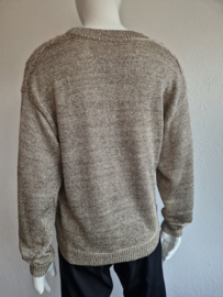 Malene Birger trui Kinno. Maat M. Beige/goud.