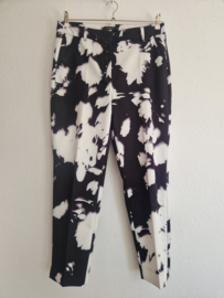 Claudia Sträter pantalon. Maat 40,Zwart/wit.
