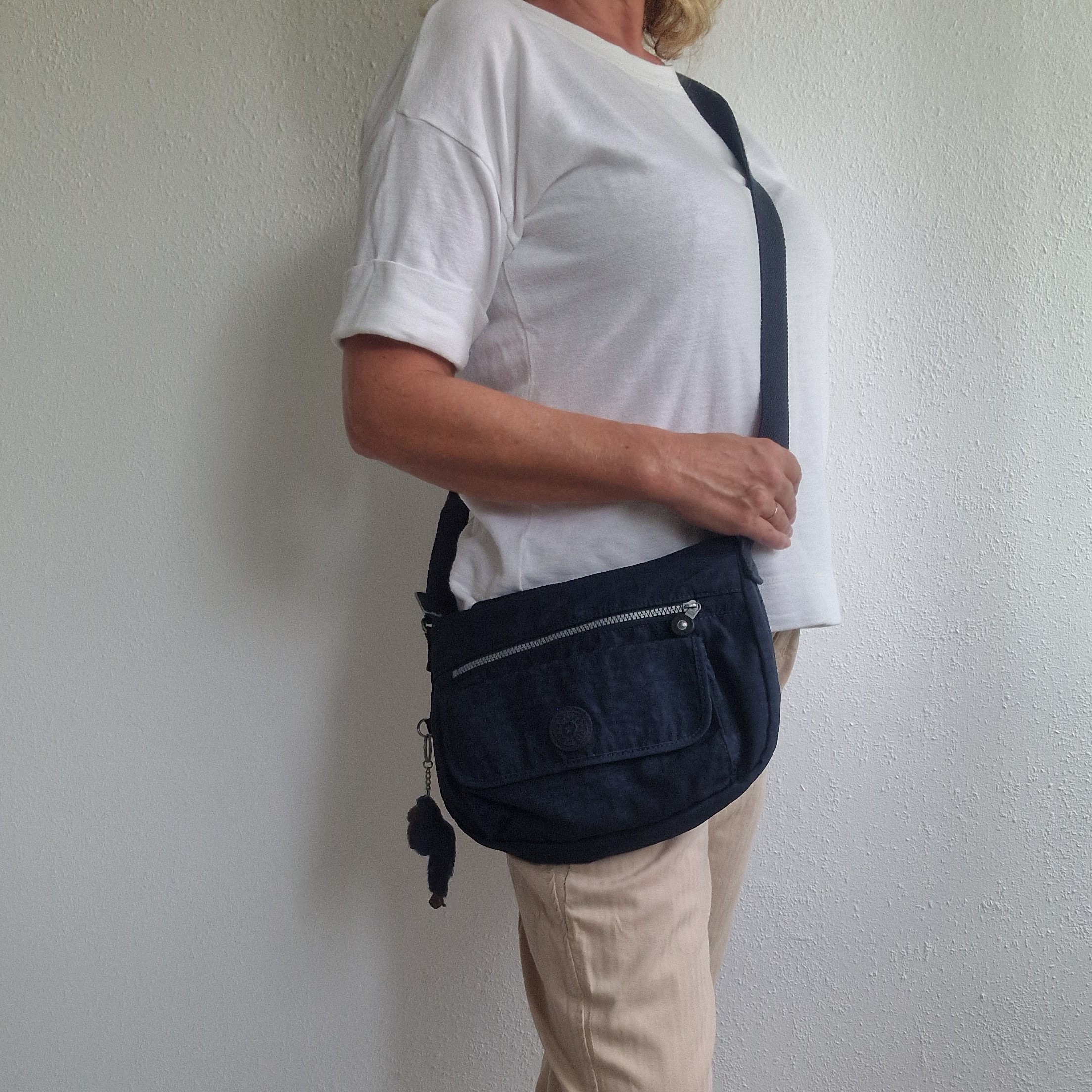 Kipling cross body tasje. Zwart.