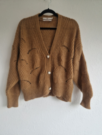 Aaiko mohair cardigan XS camel
