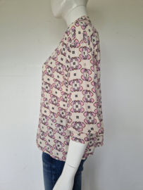 ALIX blouse. Mt. M. Crème/print.