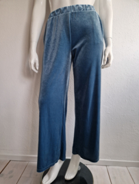 Ichi velours pantalon. Maat L. Blauw.