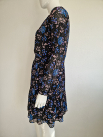 Whistles jurk Dobby. Maat 44, Zwart/print.