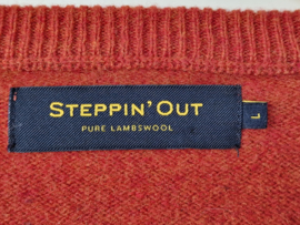 Steppin' Out pullover. Mt. 38/40. Roestbruin/ lamswol.