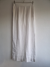 MAC linnen pantalon Chiara. Maat 38, Wit.