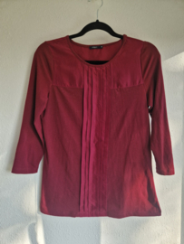 Purdey top. Maat M. Wijnrood/zijde.