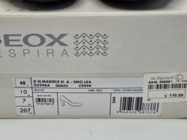 Geox pumps. Mt. 40, Zwart/leer.